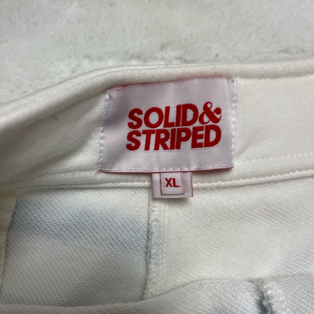Solid and Striped Sophie Striped French Terry Shorts Green/blue Stripes NWOT XL - Picture 7 of 7